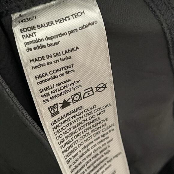 Eddie Bauer Tech Pants Two Way Stretch Cargo Pocket Size 38x34 Gorpcore - Picture 5 of 6